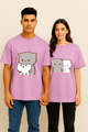 "Dudu-bubu" Printed Couple Duo Oversized T-shirts