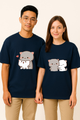 "Dudu-bubu" Printed Couple Duo Oversized T-shirts