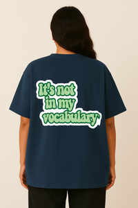 Women’s "It's Not In My Vocabulary" BT21 Tata Oversized T-shirt -BTS Inspired (V)