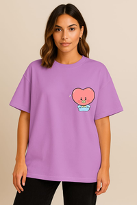 Women’s "It's Not In My Vocabulary" BT21 Tata Oversized T-shirt -BTS Inspired (V)