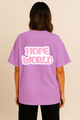 Women’s "HOPE WORLD" BT21 Mang Graphic Oversized T-shirt -BTS Inspired