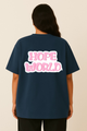 Women’s "HOPE WORLD" BT21 Mang Graphic Oversized T-shirt -BTS Inspired