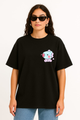 Women’s "HOPE WORLD" BT21 Mang Graphic Oversized T-shirt -BTS Inspired