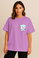Women’s "HOPE WORLD" BT21 Mang Graphic Oversized T-shirt -BTS Inspired