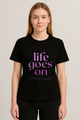 Women's "Life Goes On" Graphic Regular Fit T-shirt -BTS Inspired