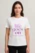 Women's "Life Goes On" Graphic Regular Fit T-shirt -BTS Inspired