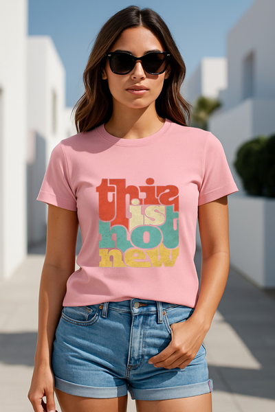 Women's "This Is Not New" Retro Graphic Boyfriend Fit T-shirt