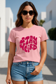 Unisex "Stay Weird" Groovy Graphic Regular Fit T-shirt