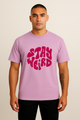 Unisex "Stay Weird" Groovy Graphic Regular Fit T-shirt