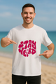 Unisex "Stay Weird" Groovy Graphic Regular Fit T-shirt