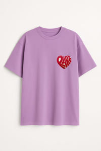 Unisex "RARE" Heart Graphic Regular Fit T-shirt