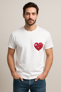 Unisex "RARE" Heart Graphic Regular Fit T-shirt