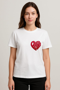 Unisex "RARE" Heart Graphic Regular Fit T-shirt