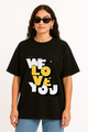 Unisex "WE LOVE YOU" Statement Oversized T-shirt