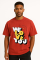 Unisex "WE LOVE YOU" Statement Oversized T-shirt