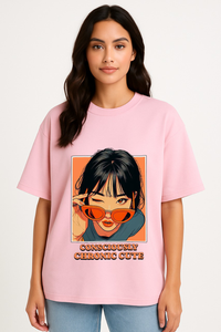 Women’s "Consciously Chronic Cute" Oversized T-shirt