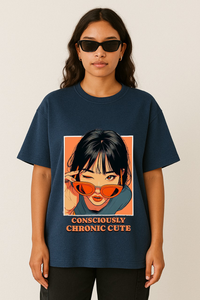 Women’s "Consciously Chronic Cute" Oversized T-shirt