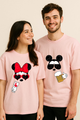 Cheers to Us: Mickey & Minnie Duo Printed Couple Oversized T-shirts