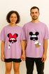 Cheers to Us: Mickey & Minnie Duo Printed Couple Oversized T-shirts