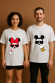 Cheers to Us: Mickey & Minnie Duo Printed Couple Oversized T-shirts