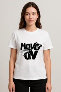 Unisex "Move On" Graphic Regular Fit T-shirt