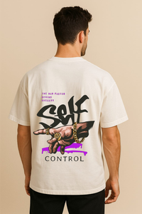 Men's "Self Control" Oversized Graphic T-shirt