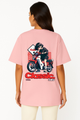 Women's "AURA" Gradient Graphic Oversized T-shirt