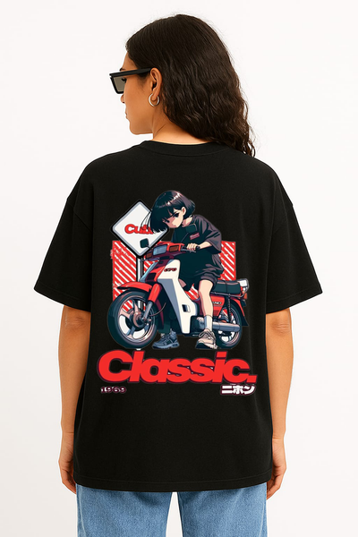Women's "AURA" Gradient Graphic Oversized T-shirt