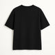 Men's Black Plain Oversized Crew Neck T-shirt