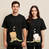 Couple's "Cozy Bears" Printed Oversized T-shirt