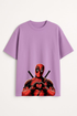 Deadpool "Heart Hands" Printed Oversized T-shirt
