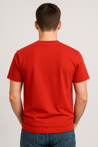 Men's "Patience Running Low" Print Regular Fit Crew Neck T-shirt