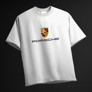 Men's porsche 911 car printed Oversized Tshirt