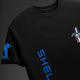 Men's Mustang Car Printed Black Oversized Tshirt