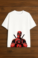 Deadpool "Heart Hands" Printed Oversized T-shirt